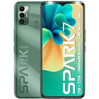 Tecno Spark 7 (Spruce Green, 2GB RAM, 32 GB Storage)