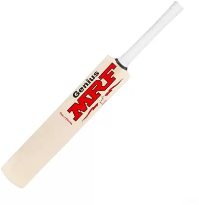 MRF ENDORSED | for Light/Hard Tennis Ball [with Cover] | Full Size (SH) Natural Poplar Willow Cricket Bat  (1000-1200 g)