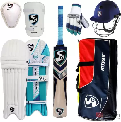 SG PLLAYERS EDITION ENGLISH WILLOW ( FULL SIZE ) 14 - 21 YEARS Cricket Kit